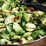 Shaved Brussel Sprouts (with bacon,avocado, and lemon I might add.)