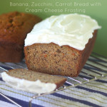 To Frost Or Not To Frost (Banana, Zuchinni, Carrot Bread with Lemon Cream Cheese Frosting)