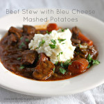 Beef Stew with Bleu Cheese Mashed Potatoes