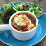 French Onion Soup with Bleu Cheese Toasts