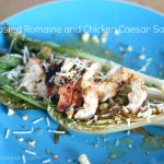 Roasted Romaine and Chicken Caesar Salad