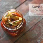 Quick Kimchi Cucumbers